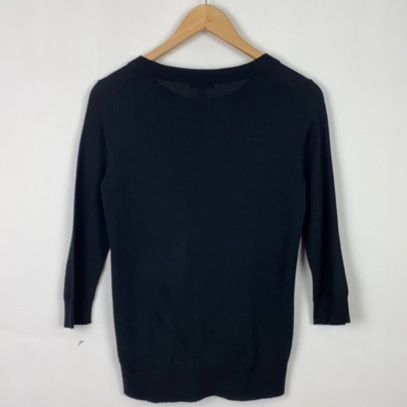 J.Crew S Tippi Sweater Black Merino Wool - Picture 12 of 12